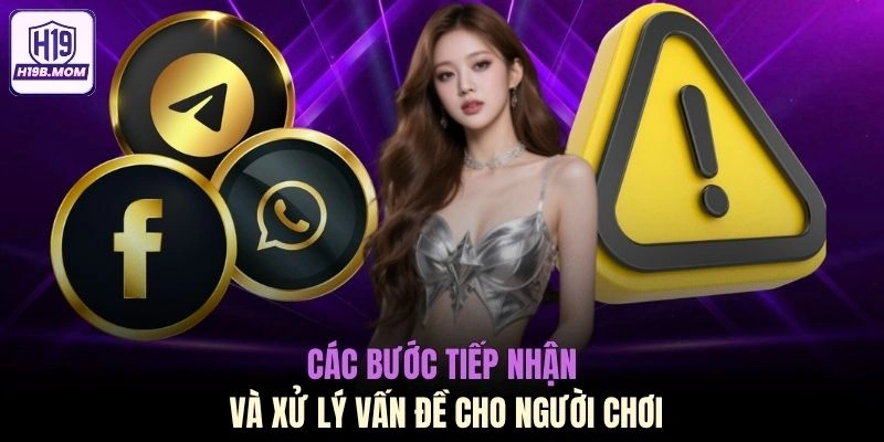 Các bước tiếp nhận và xử lý vấn đề cho người chơi